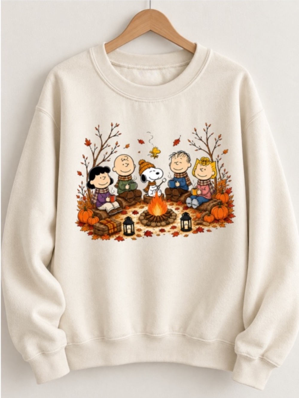 Sand Peanuts Campfire Graphic Sweatshirt - Women - Picture 2 of 3
